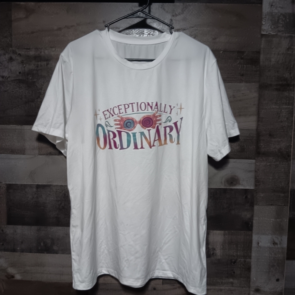 Harry Potter White Short Sleeve Tee with Graphic Design